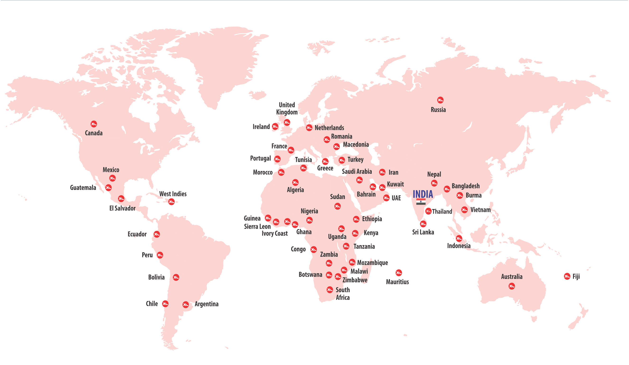 Global Presence Map